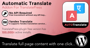Automatic Translate Addon For TranslatePress Pro v1.3 Download